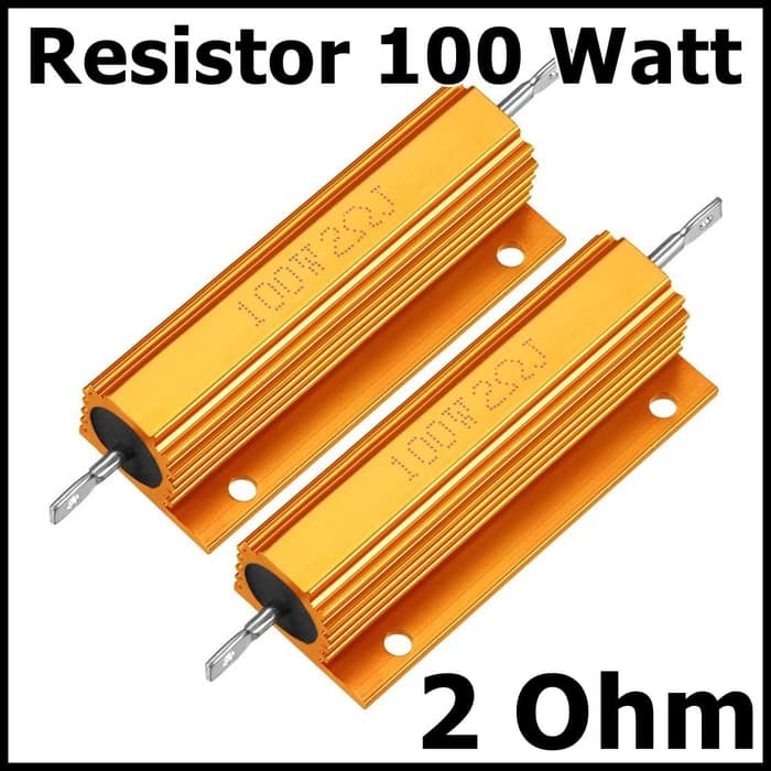 Resistor 100w 2 ohm Aluminium Clad Power Resistan 100 watt