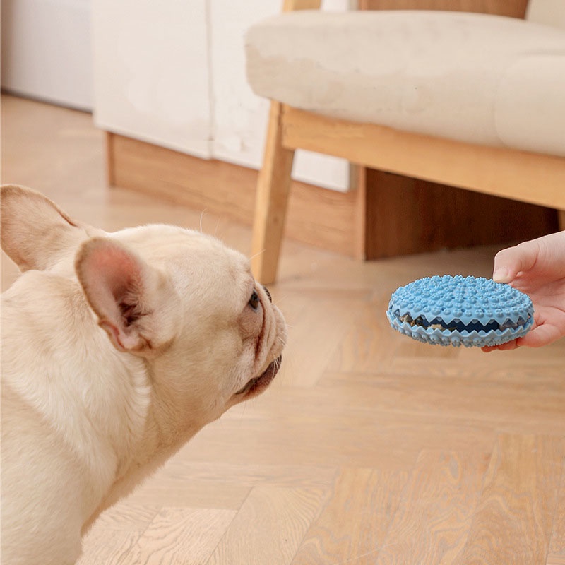 Mainan Piring Terbang Otomatis Bahan TPR Untuk Anjing