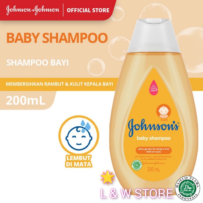 JOHNSON’S Gold Baby Shampoo - Shampoo Bayi 200ml