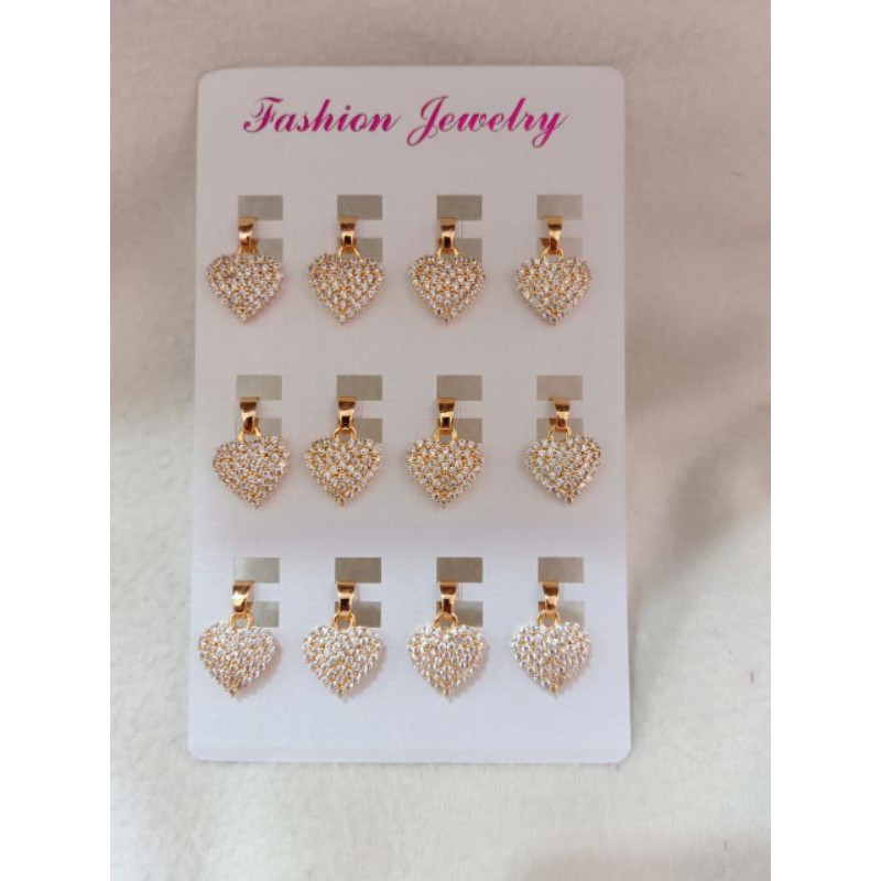 liontin mata love lapis emas 24k