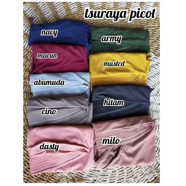 Khimar Tsuraya picot / hijab Jersey / hijab picot