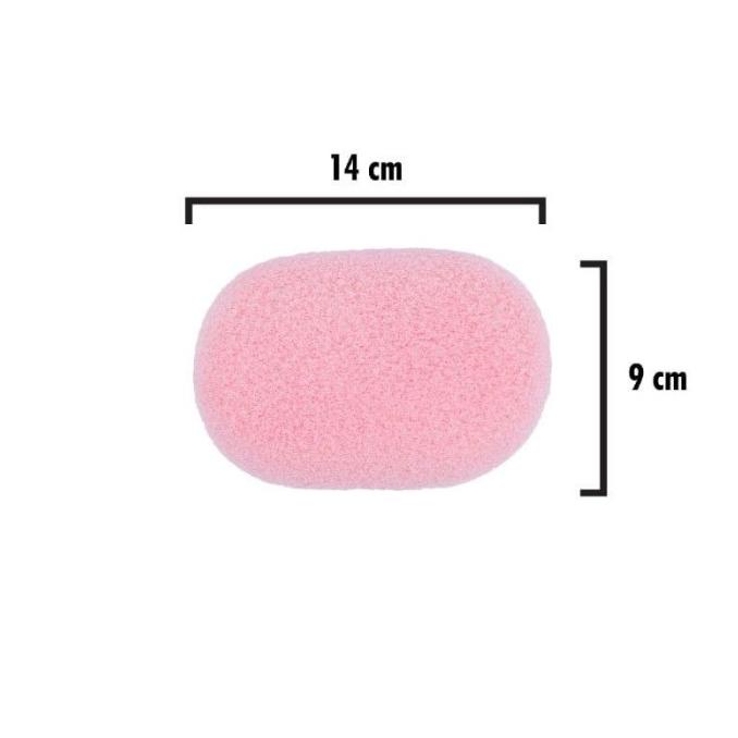 PROMO PERLENGKAPAN MANDI TAMMIA EXFOLIATING OVAL SPONGE PINK 9000-2A DISCOUNT