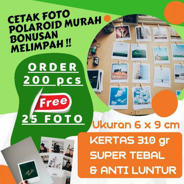 

Cetak foto polaroid kekinian anti luntur