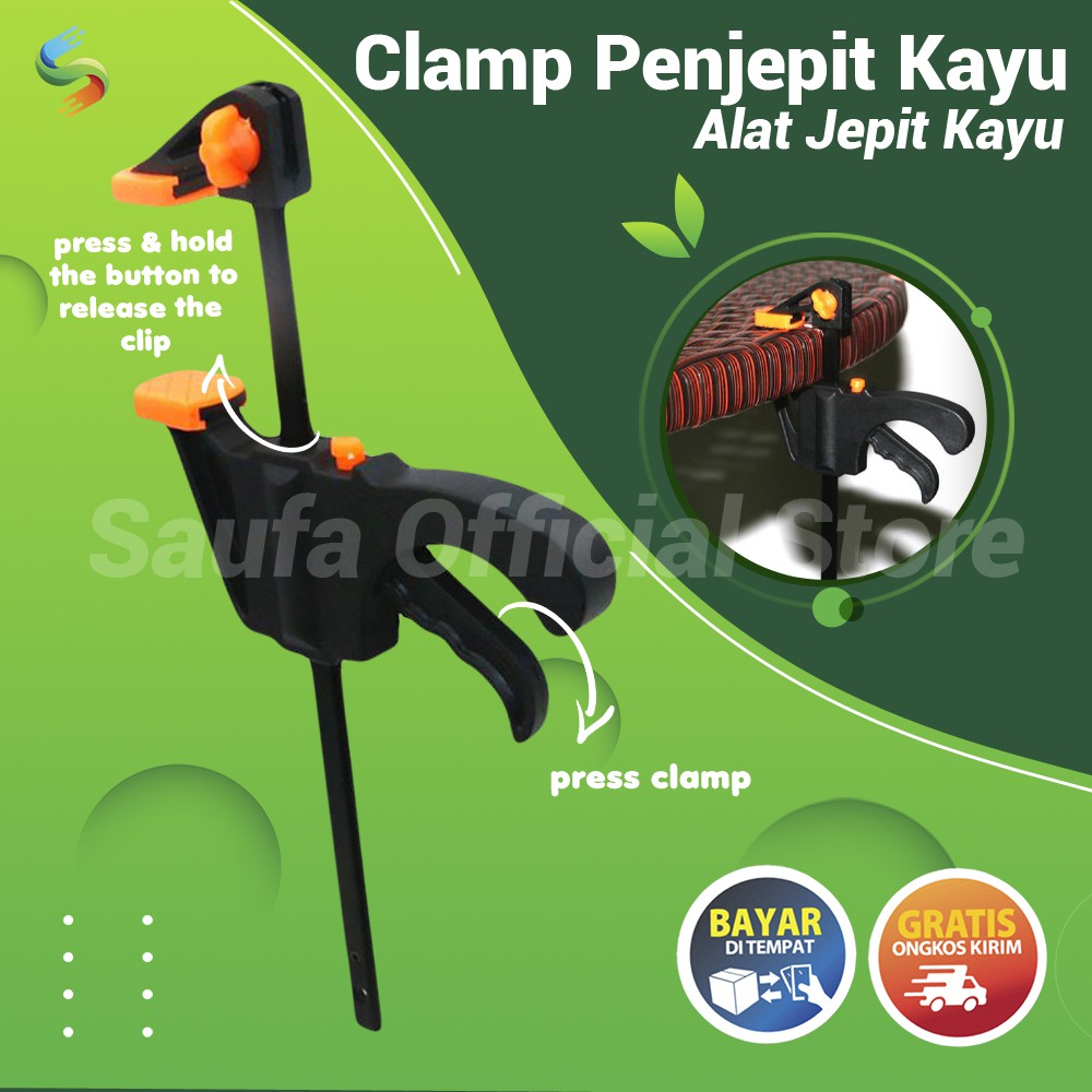 Clamp Penjepit Kayu Speed Squeeze Ratcheting Alat Jepit Kayu