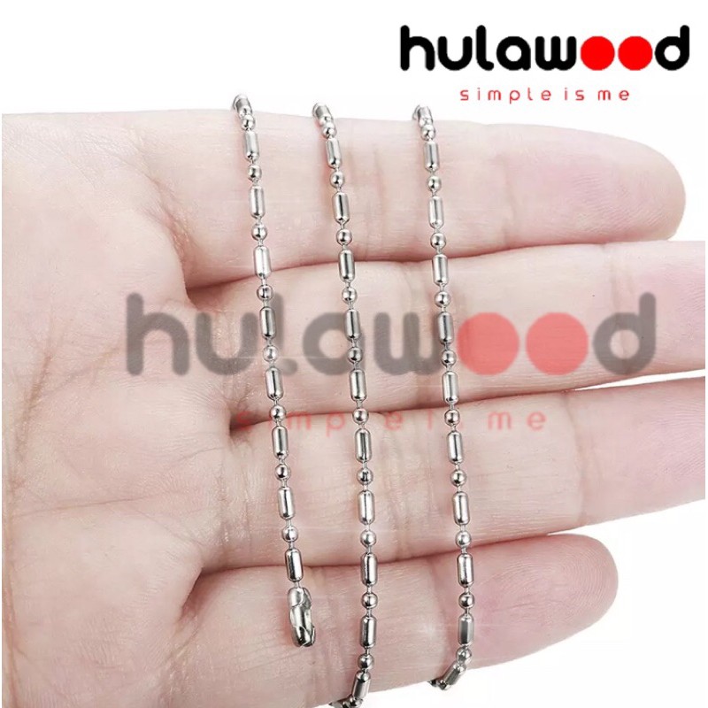 KALUNG RANTAI MCI Titanium BIji Bambu / KALUNG PENDANT DAN BIOMINI [GROSIR &amp; ECER]