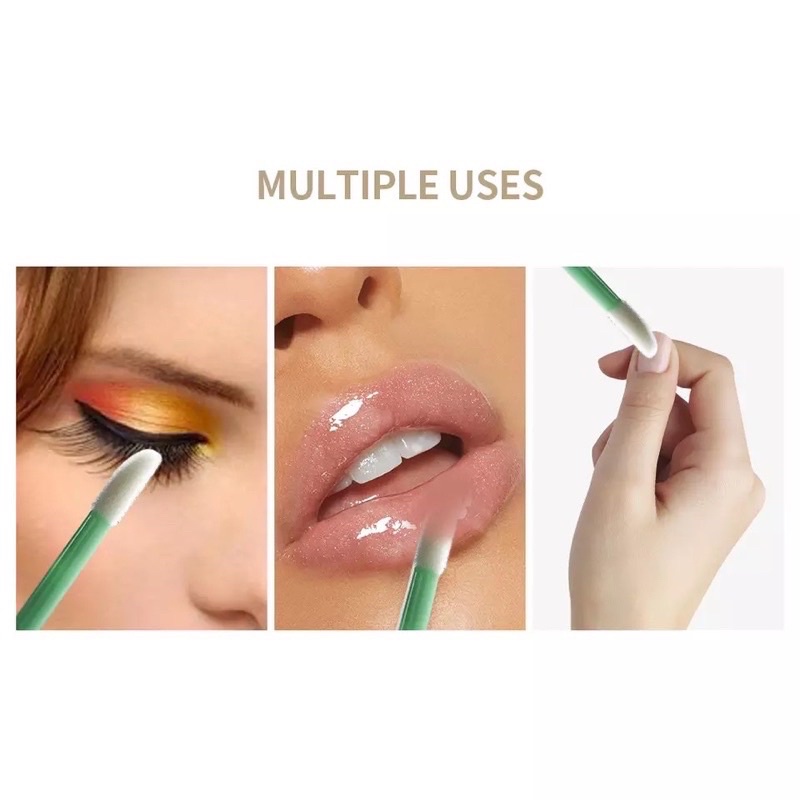 LIP DISPOSABLE (SATUAN) Lip Brush // Kuas Bibir Sekali Pakai // Applicator Lip Gloss Tint Disposable Brush