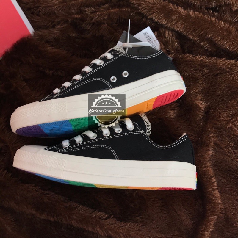 CONVERSE 70S BLACK RAINBOW LOW PREMIUM