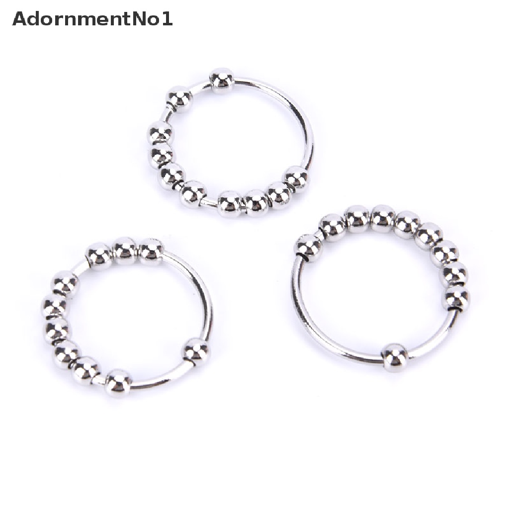 (AdornmentNo1) Cincin Sterling Silver Bisa Diputar Anti Stress Untuk Wanita Relied