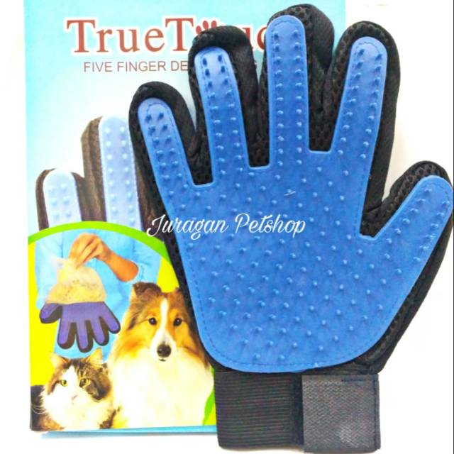 SARUNG TANGAN TRUE TOUCH | Original Sarung Tangan Grooming Hewan |Bahan Elastis