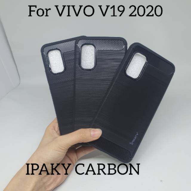 CASE SILICON CARBON VIVO V19 SOFTCASE