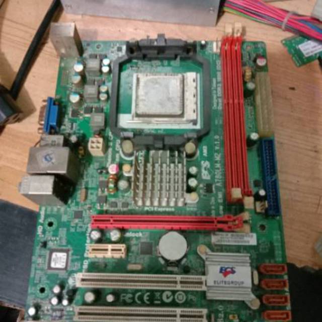 Motherboard ECS am3 dan Processor AMD Athlon ii x2