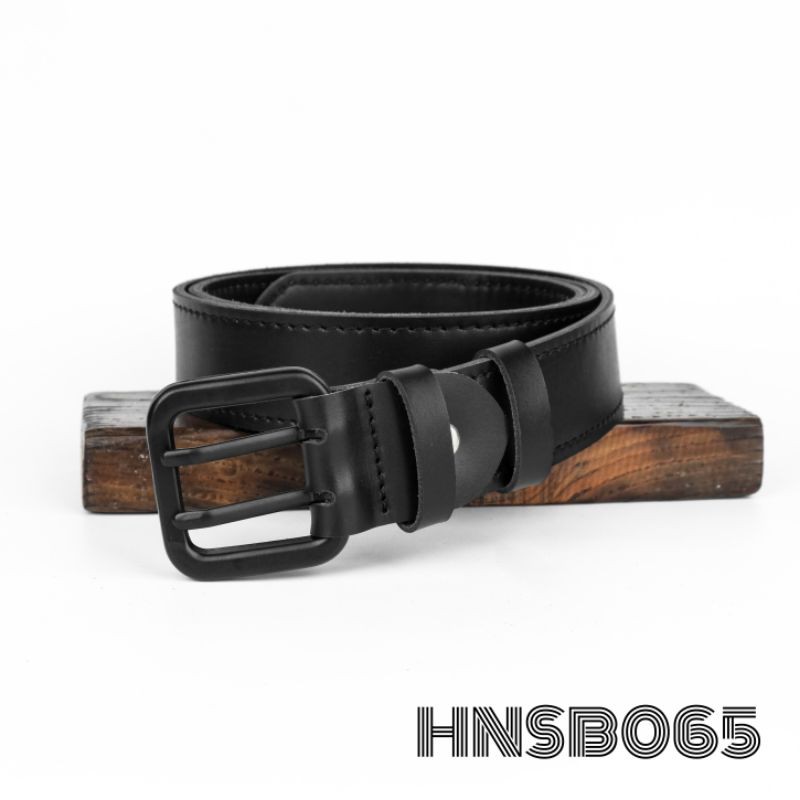 GESPER IKAT PINGGANG PRIA KULIT ASLI - SABUK KULIT LUBANG JARUM 2 - HNSB065