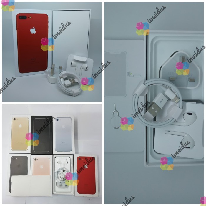 TERBARU- BISA COD Dus Box iPhone 7 & iPhone 7 plus full set - silver, ip 7plus