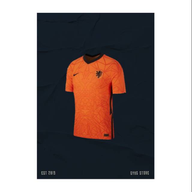 JERSEY BOLA | BELANDA HOME EURO 2019 | GRADE ORI