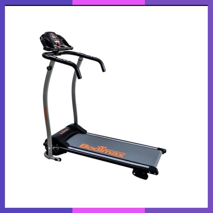 Bodymax Running Machine Free Ab Wheel Hitam