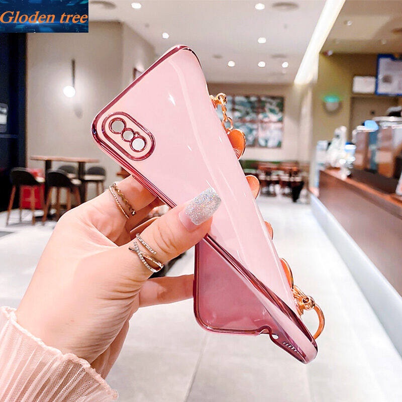 Gloden tree Casing Pelindung Kamera Vivo V21E Anti Jatuh Motif Wanita