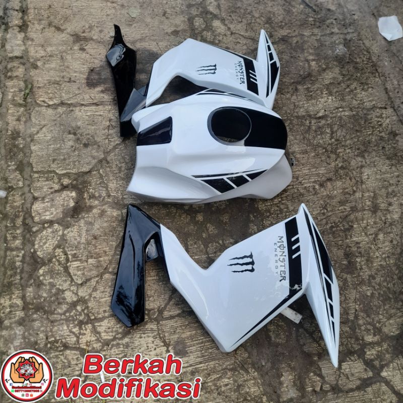 Cover Kondom Tangki Half Fairing PNP Yamaha Byson Karbu