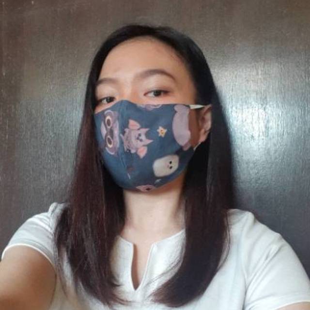 Masker Kain/Face Mask Organic Fabric Character