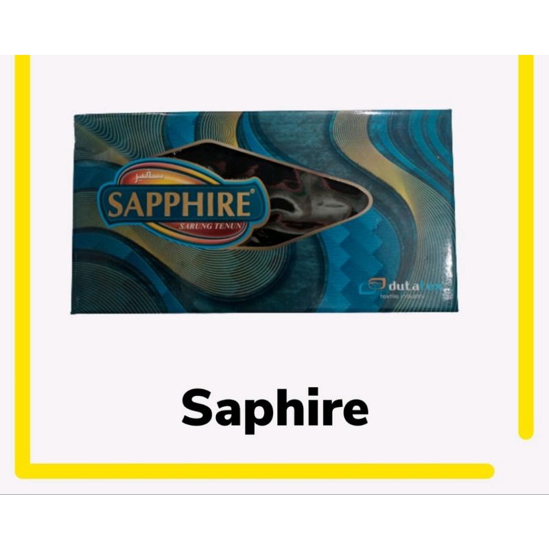 BISA Sarung Tenun Sapphire Polos Warna Premium Original