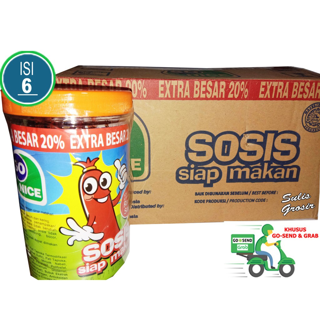 

Sosis Sonice Ayam/Sapi 1 kardus isi 6 toples