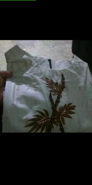 #bayarditempat Terlaris Serut Genes Jelita Tunic Navbor Yelbor Whitbor Creambor Tunik Batik Modern