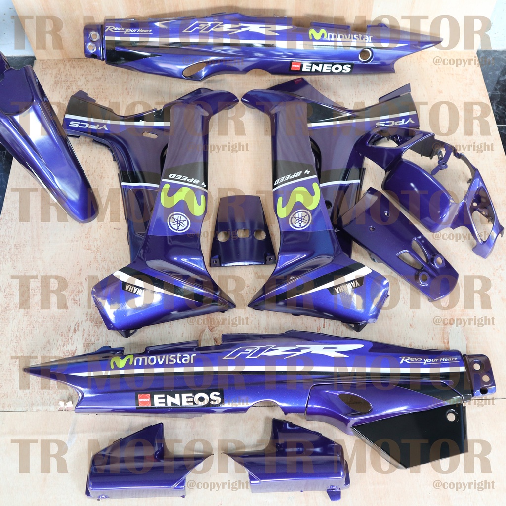 Cover Body Fizr F1zr Movistar Biru Full Set Halus Cover Bodi Yamaha Fiz r