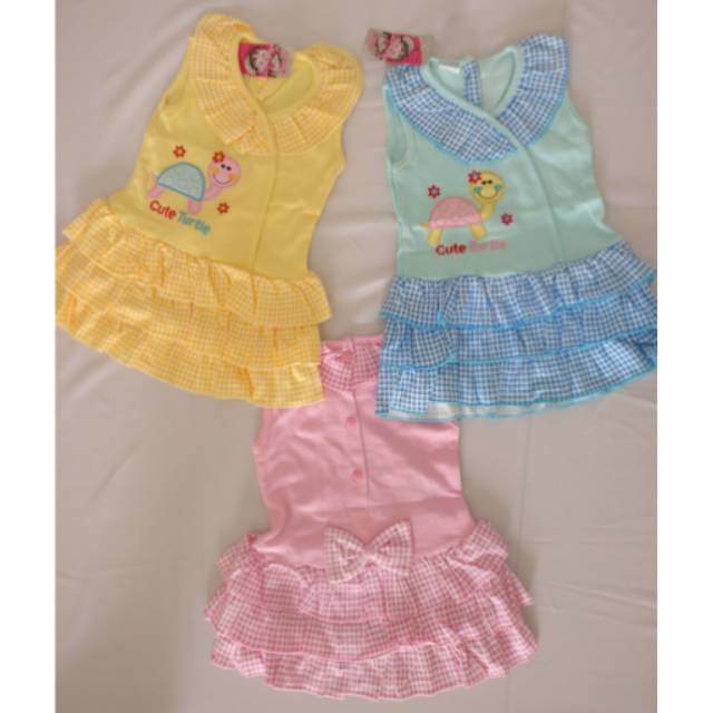 Dress bayi hofu cute turtle