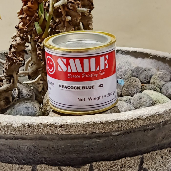 [Peacock Blue 42] Tinta/Cat Sablon Plastik SMILE POLYMATE