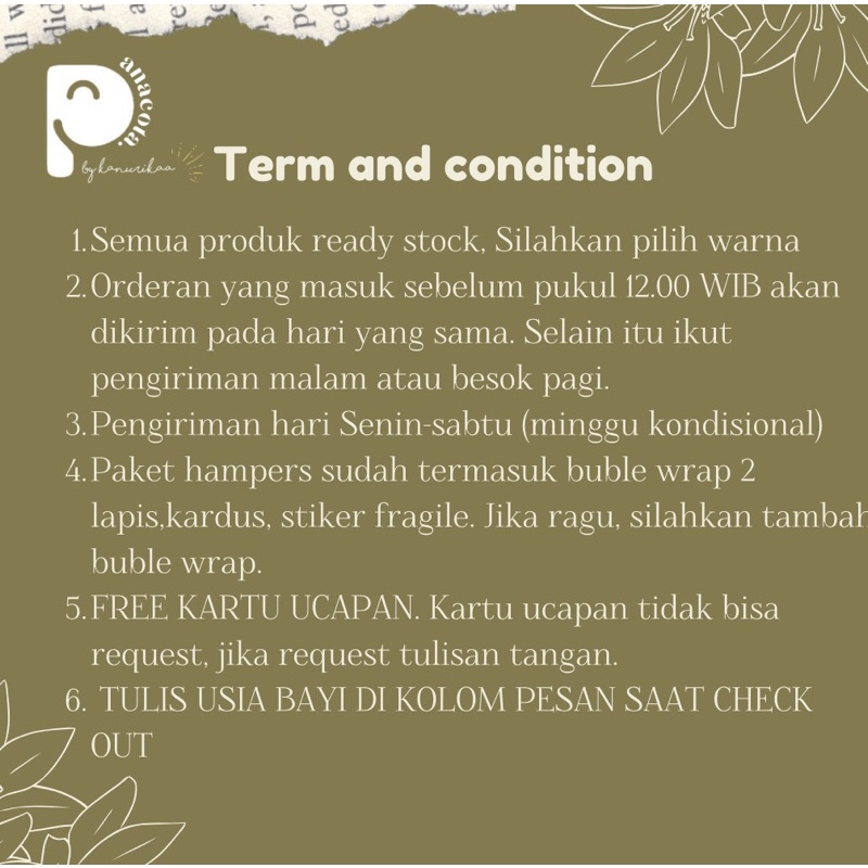 HAMPERS BAYI BARU LAHIR NEWBORN / KADO BAYI 1 TAHUN READY STOCK-7