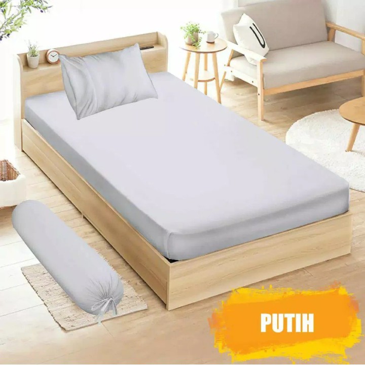 SPREI POLOS 90X200 KASUR NO 4 TERMURAH BISA COD / SPREI+1 SARUNG BANTAL+1 SARUNG GULING