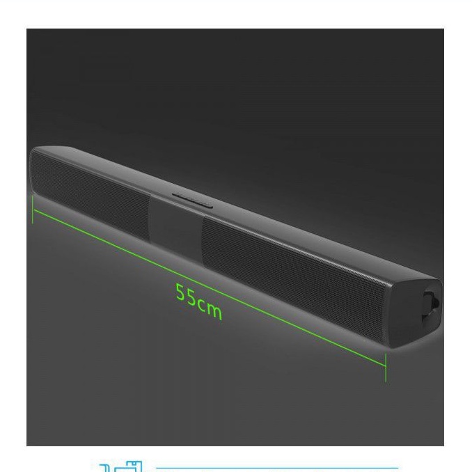 Gs8 Bluetooth Speaker Soundbar Stereo Home Theater Bass Subwoofer 20W BS-28B NZB tv pc