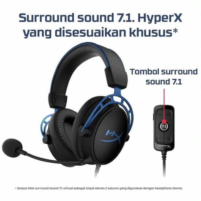 HyperX Cloud Alpha S - Gaming Headset (Blue)