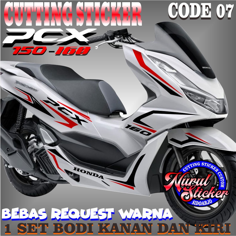 sticker pcx,cutting sticker pcx,sticker motor pcx160