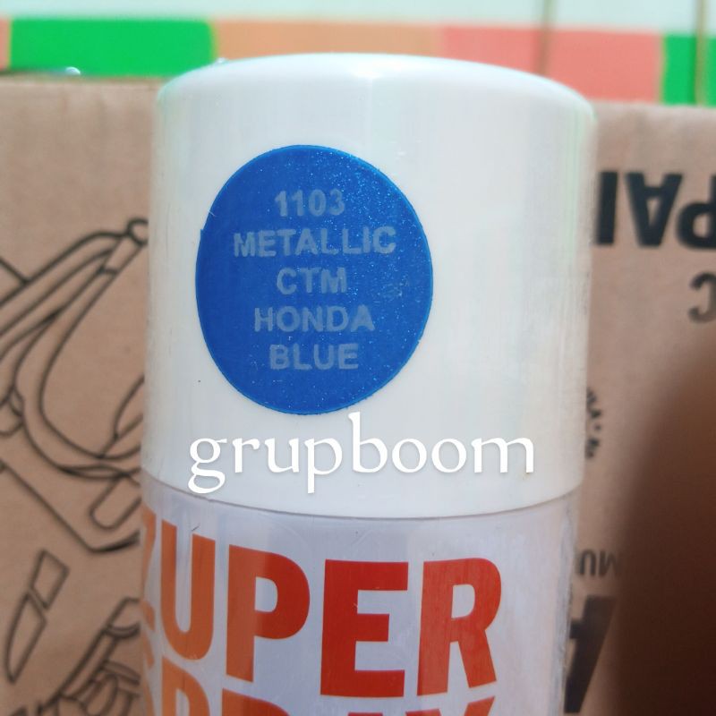 

CAT SEMPROT PILOK PILOX RJ LONDON ZUPER CTM METALLIC METALIK HONDA BLUE 1103 BIRU METALIK 150cc dan 300cc