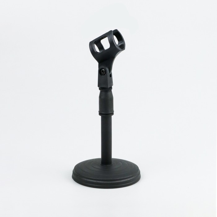 Stand Microphone Penyangga Mikrofon Desktop Disc Adjustable Height