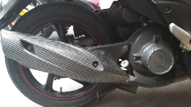 Stiker Skotlet Carbon Kevlar Merk MCFix L50cm x P100cm Gratis Packing Keplar Glossy Kilap Body Kasar Halus Spion Knalpot