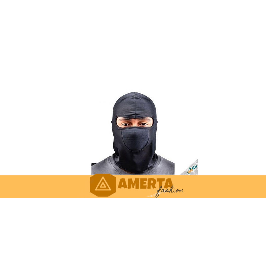 Masker Ninja / Balaclava / Masker Hitam Polos