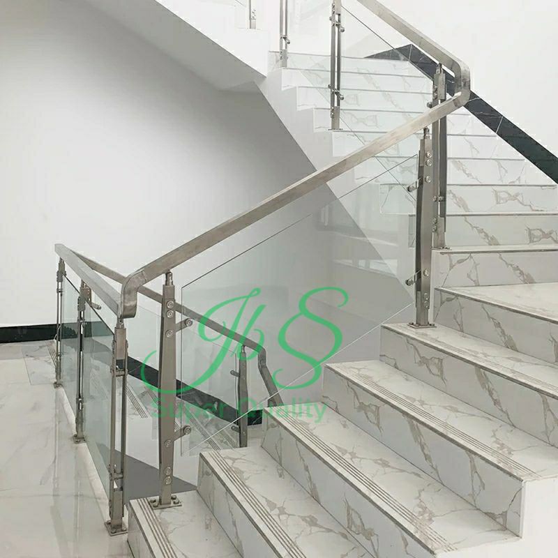 Tiang Railing Tangga Kaca ZZ Stainless steel 304