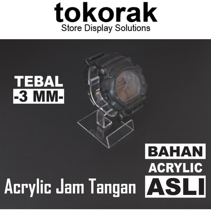 ACRYLIC JAM TANGAN AKRILIK ASLI MIKA STAND GELANG