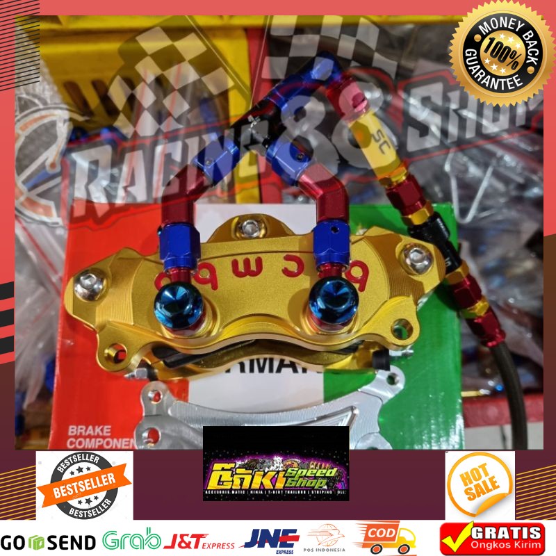 MURAH PAKET KALIPER DEPAN 2PIN BREMBO DISC STANDAR BEAT VARIO SCOOPY MIO XEON FINO SOUL GT MIO J DLL