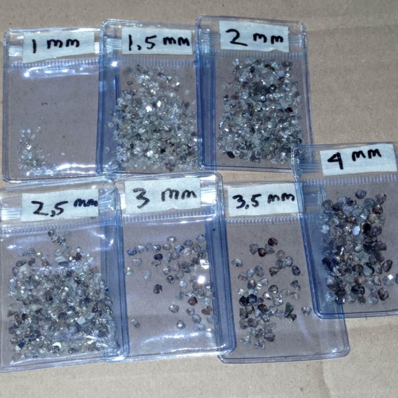 ASLI  natural intan mentah / intan lantakan / berlian bahan