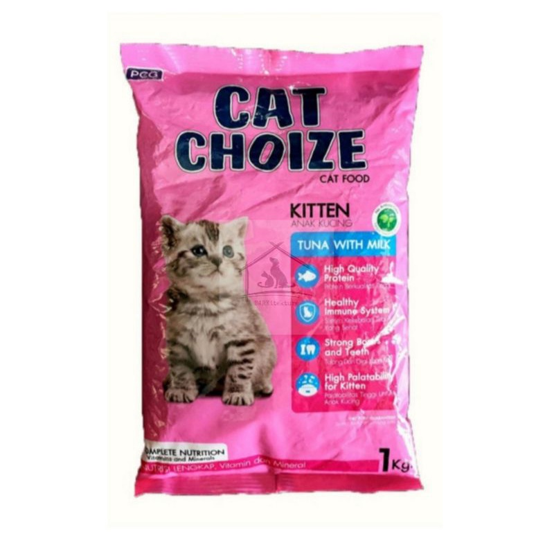 cat choize kitten 1kg freshpack tuna with milk makanan anak kucing dry cat food kibble