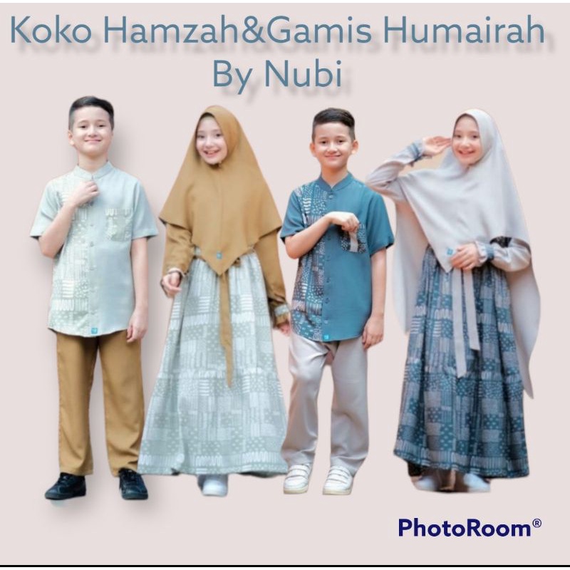 couple koko anak Hamzah & gamis Humaira by Nubi