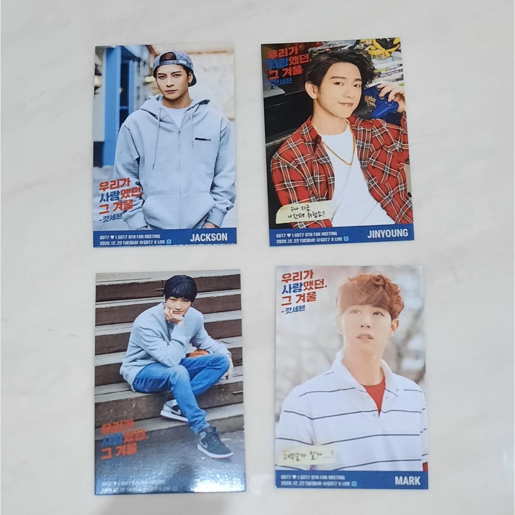 GOT7 6TH FAN MEETING HYUNG LINE PHOTOCARD POLAROID AHGASE MERCH KPOP CHEERING KIT