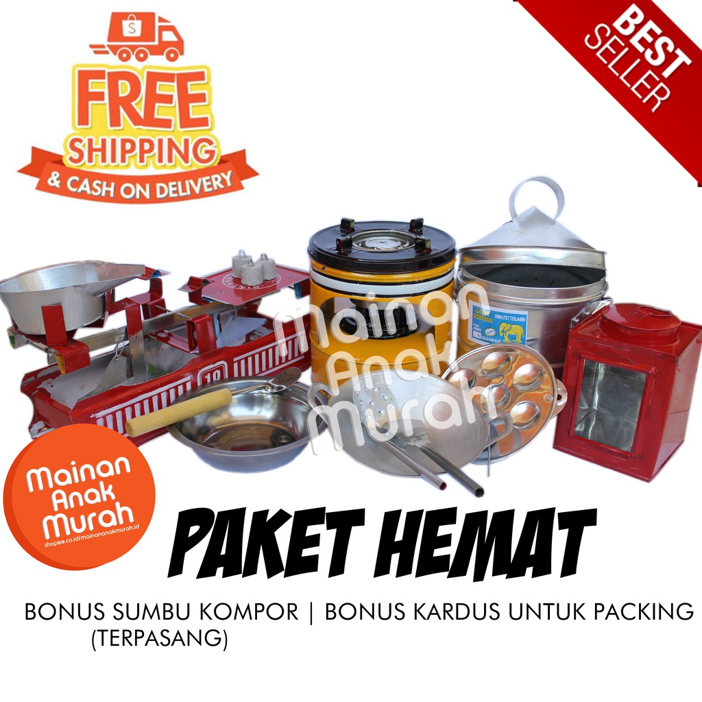 Paket Hemat Komplit Kompor Mainan  Mini  Set Mainan  Masak 