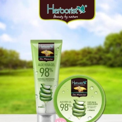 HERBORIST ALOE VERA GEL 100ML & 250ML / PELEMBAB WAJAH GEL