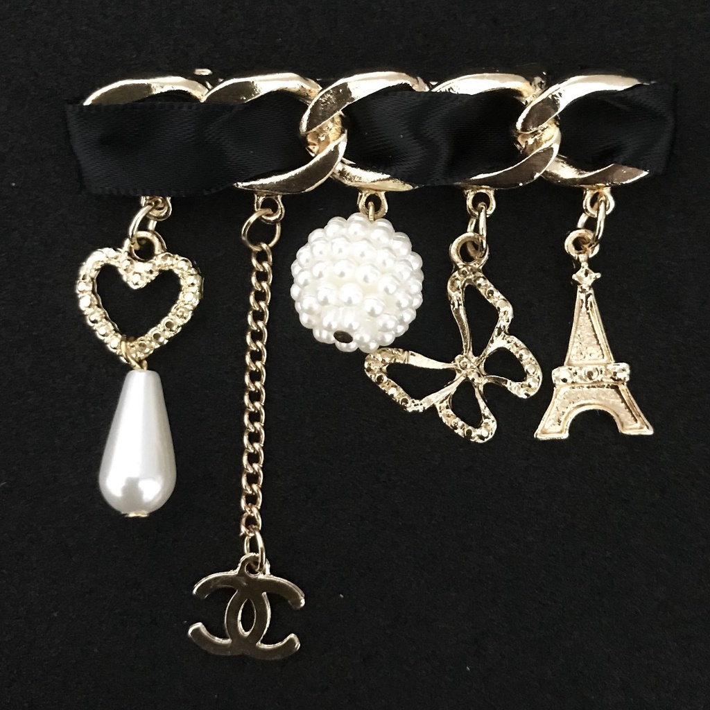 BROS JUMBAI MEWAH GAYA NEL WARNA GOLD KERAH PIN BROS BROCADE PERHIASAN FASHION WANITA PAKAIAN/3343 -2-3343 - 2