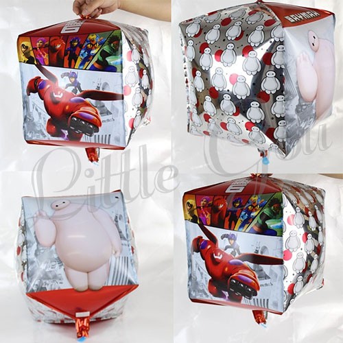 Balon Baymax Kotak / Baymax Cube Balloon Foil / Baymax Balon Foil / Baymax Balloon