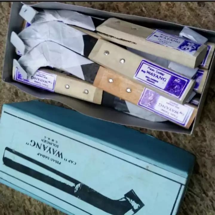 ALAT PERKEBUNAN PISAU SADAP KARET DAN PINUS CAP WAYANG 1 LUSIN