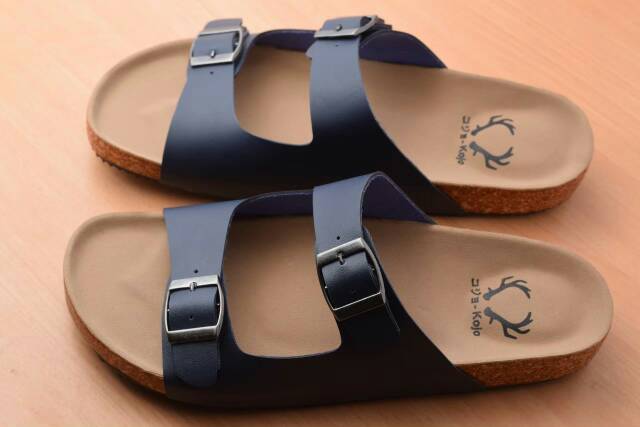 Sandal Slide Pria Sendal Slop Pria Casual Kulit Pu Santai Nongkrong Pantai